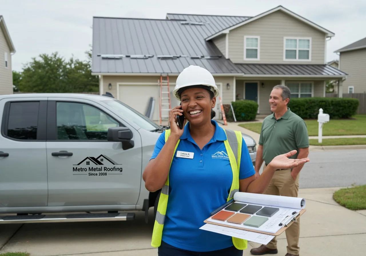 Storm Damage Metal Roof Repair in Holland, MA